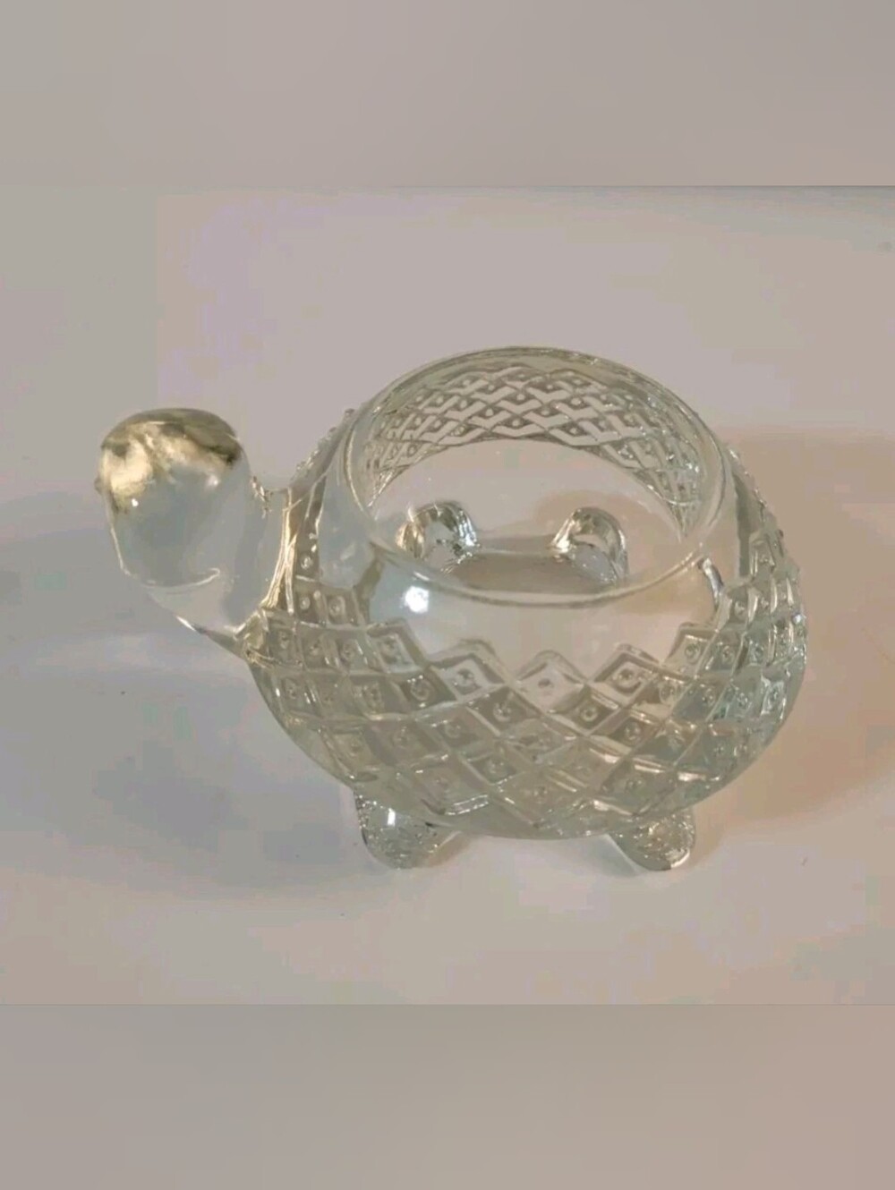 Avon Glass Tea Light Holder Clear